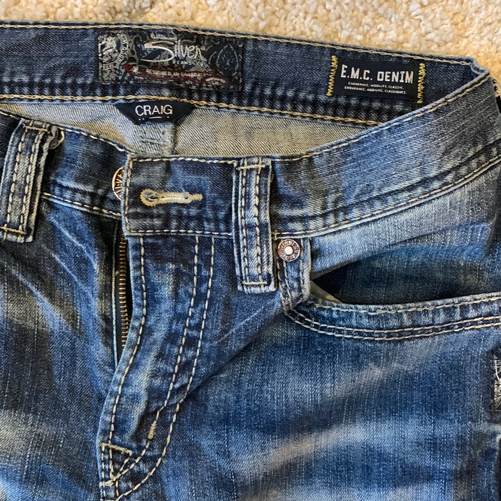 Men’s silver jeans